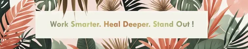 Work Smarter Heal Deeper Stand Out sign